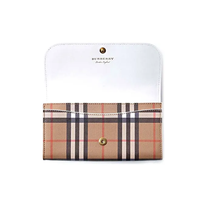 Burberry Vintage Check Wallet 'Tan'-5