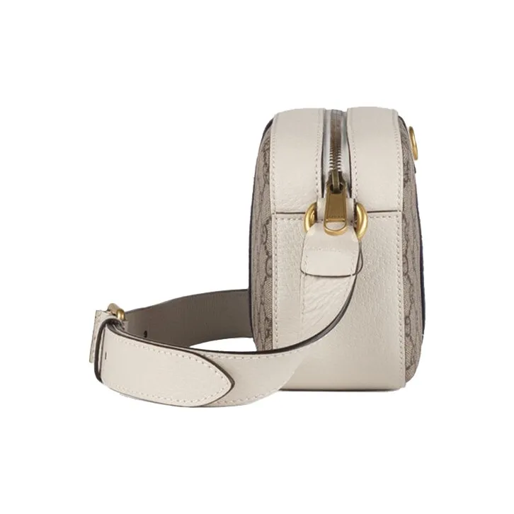 GUCCI Canvas Camera Bag, Shoulder Bag, Crossbody Bag Regular Unisex Ebony/White-1