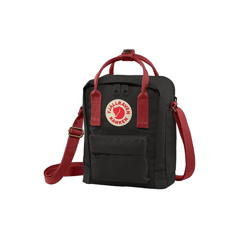 Fjallraven Polyethylene With Nylon Crossbody Bag, Shoulder Bag Trumpets Unisex Red, Black & Multicolor-0