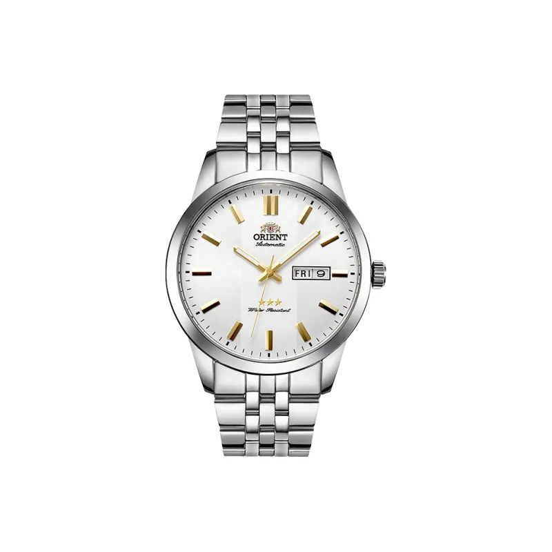 ORIENT Classic Collection Mechanical Movement Stainless Steel Strap Watch Men's Watches White Dial-2