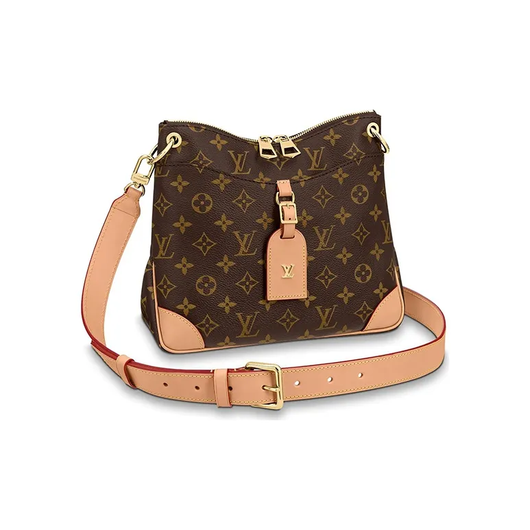 LOUIS VUITTON Odeon Canvas Handbag, Shoulder Bag, Crossbody Bag Trumpets Women's Brown-0