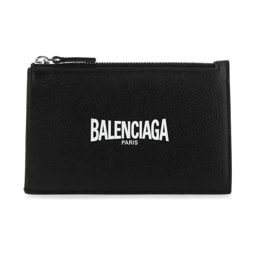 Balenciaga Cow Leather Clutch Wallet Men's Black