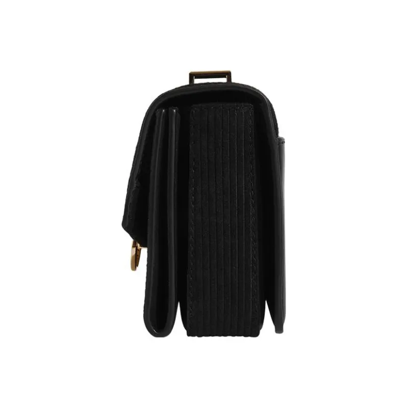 MICHAEL KORS Hendri Leather Shoulder Bag Women's Black-3