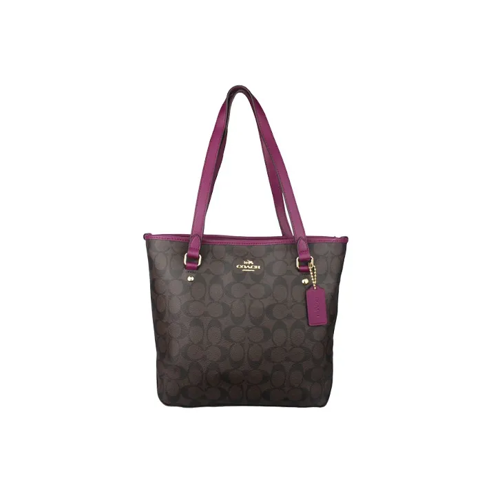 COACH Zip Top Tote Shoulder Bags-0