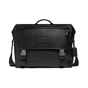 COACH Ranger Leather Messenger Bag Briefcase One Shoulder Handbag Regular Men's Black