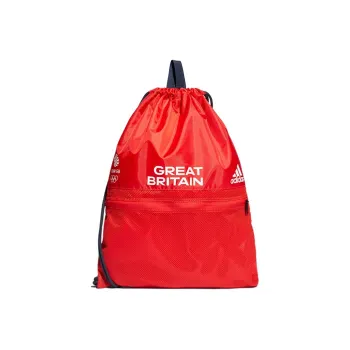 Adidas Polyester Sports Drawstring Bag Backpack Red