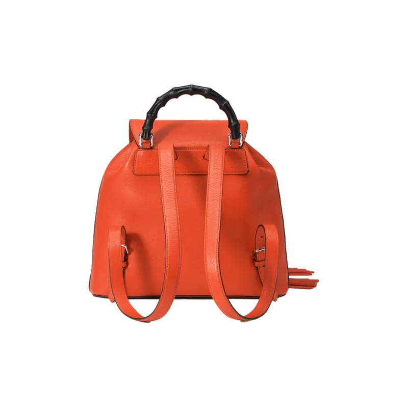 GUCCI Leather Backpack Women's Orange-1