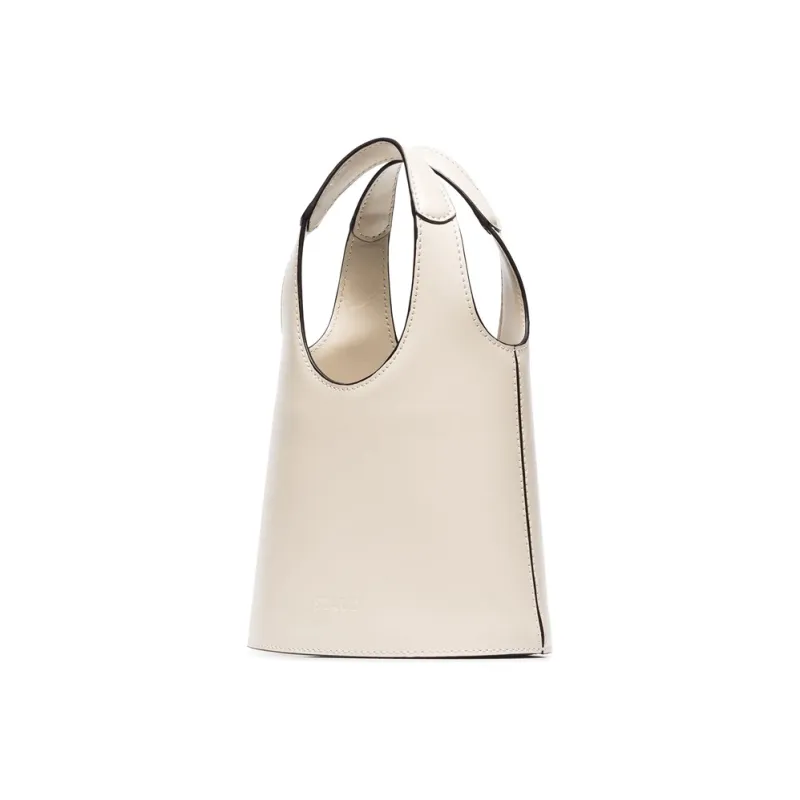 Staud Leather Bucket Bags One Shoulder Handbags Regular Women's White-1