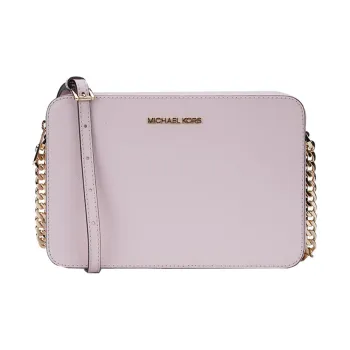 MICHAEL KORS Jet Set Cow Leather Shoulder Bag Women's Pink