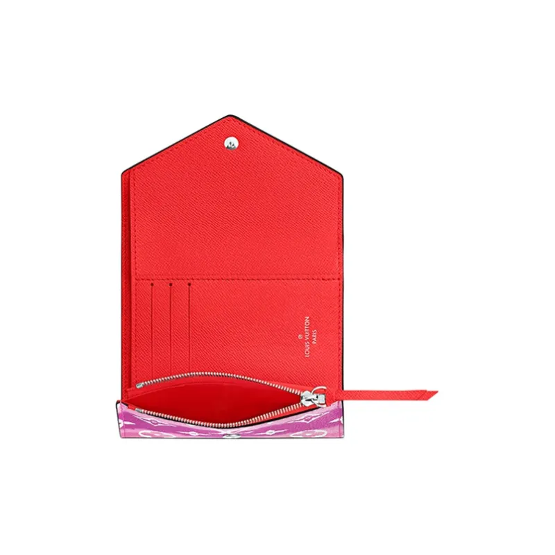 LOUIS VUITTON Victorine Wallet Lv Escale Rouge-4