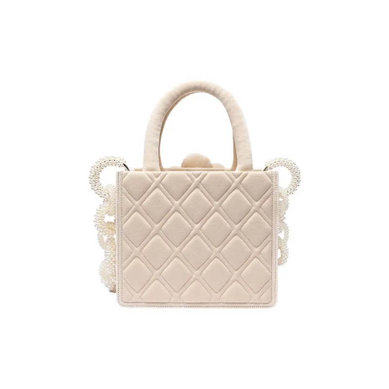 Laurence & Chico Cotton Tote Bag Shopping Bag Handbag Regular Women's Moss Green/Mist Blue/Mist Pink/Original-2