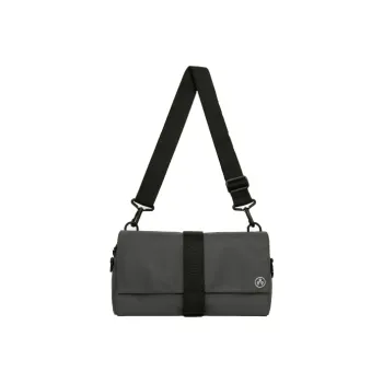 Kiwee Recycled Material Messenger Bag Crossbody Bag Triangle Bag Small Size Unisex Mineral Gray