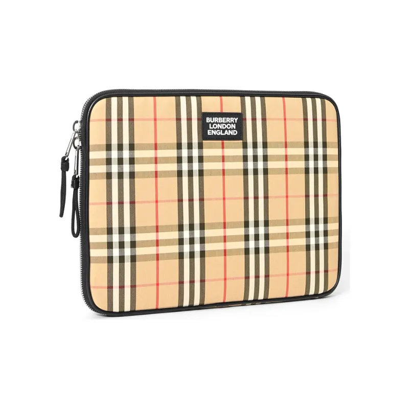 Burberry Archive Vintage Check Laptop Case 'Cream'-1