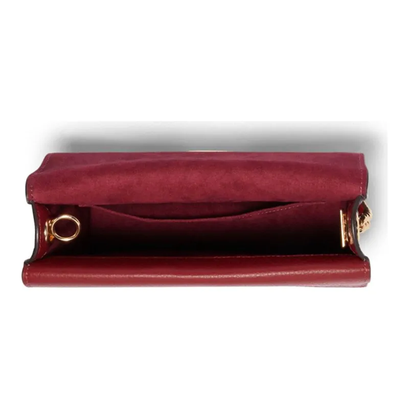 COACH Jade Leather Shoulder Bag, Crossbody Bag, Crossbody Bag, Handbag Trumpets Women's Red Brown-1