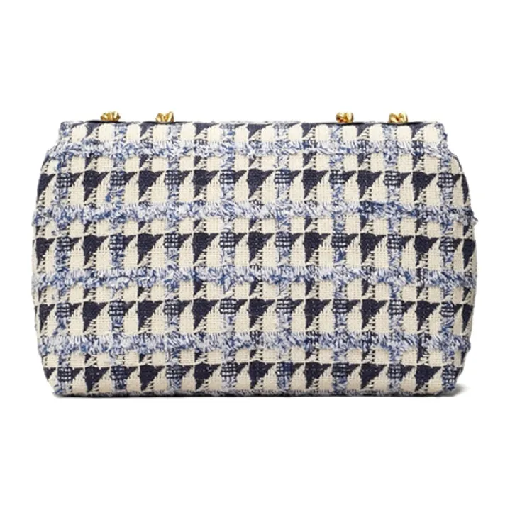 TORY BURCH Kira Tweed Shoulder Bag Crossbody Bag Regular Women's Blue White-2