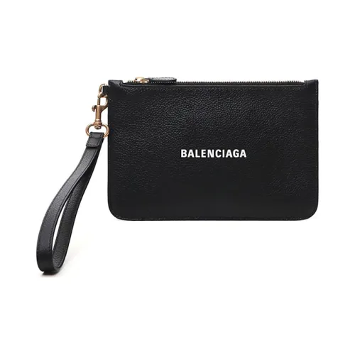 Balenciaga Cow Leather Wallet Women's Black