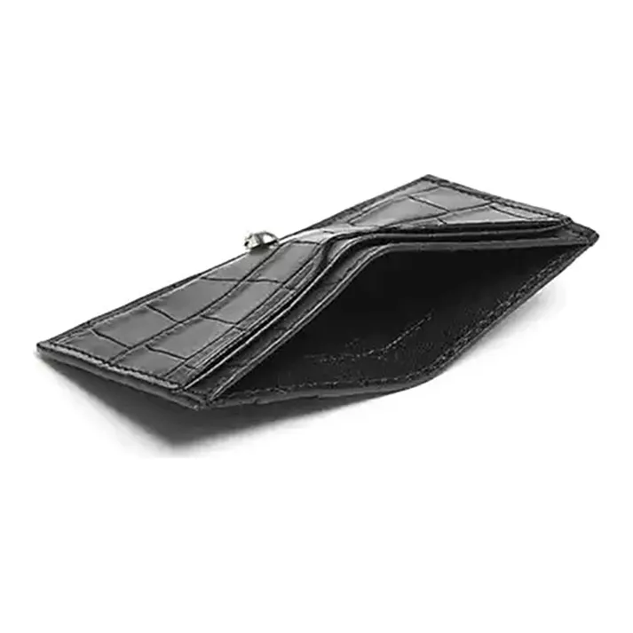 Alexander McQueen Leather Card Holder Unisex Black-3