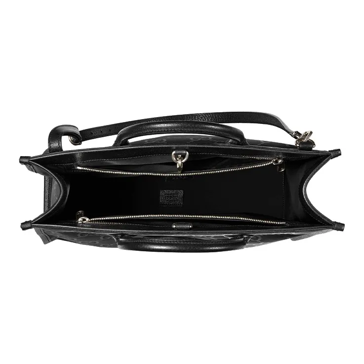 GUCCI Off The Grid Nylon And Leather Tote Bag Shopping Bag Portable Crossbody Bag Shoulder Bag Men's Black-5