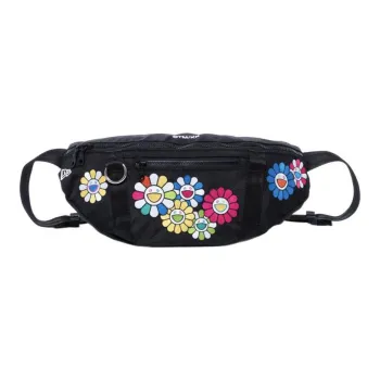 New Era Takashi Murakami Collaboration Polyester One Shoulder Crossbody Bag Sling Bag Fanny Pack Regular Unisex Black