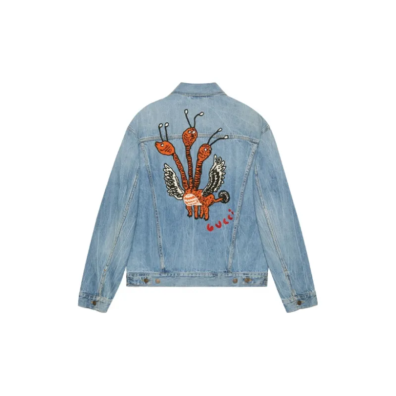 GUCCI Jackets Men Blue-1