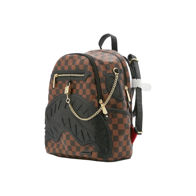 SPRAYGROUND PVC Backpack Medium Size Unisex Brown-1