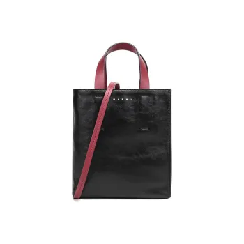 MARNI Leather Portable Crossbody Bag Shoulder Bag Regular Women's Black Gray Multicolor