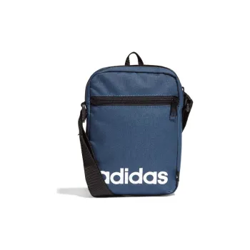 Adidas LINEAR ORG Polyester Shoulder Bag, Crossbody Bag Regular Unisex Navy Blue & Black & White