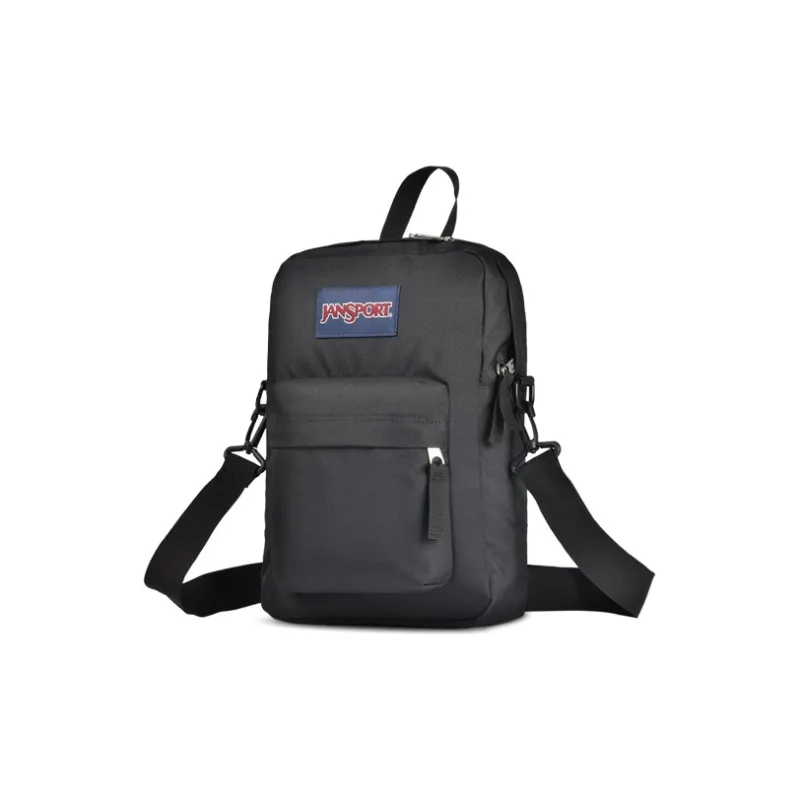 JanSport Polyester Shoulder Bag Crossbody Bag Regular Unisex Black-1