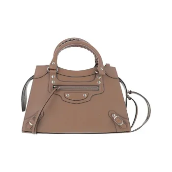Balenciaga Cow Leather Handbag Women's Brown