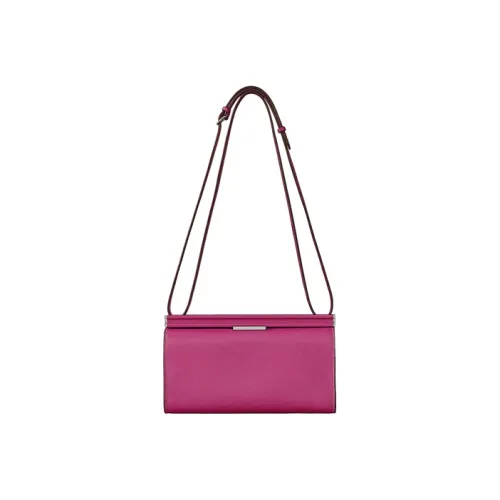 HERMES Clic-H Evercolor Calfskin Shoulder Bag Crossbody Bag Women's Rose Purple