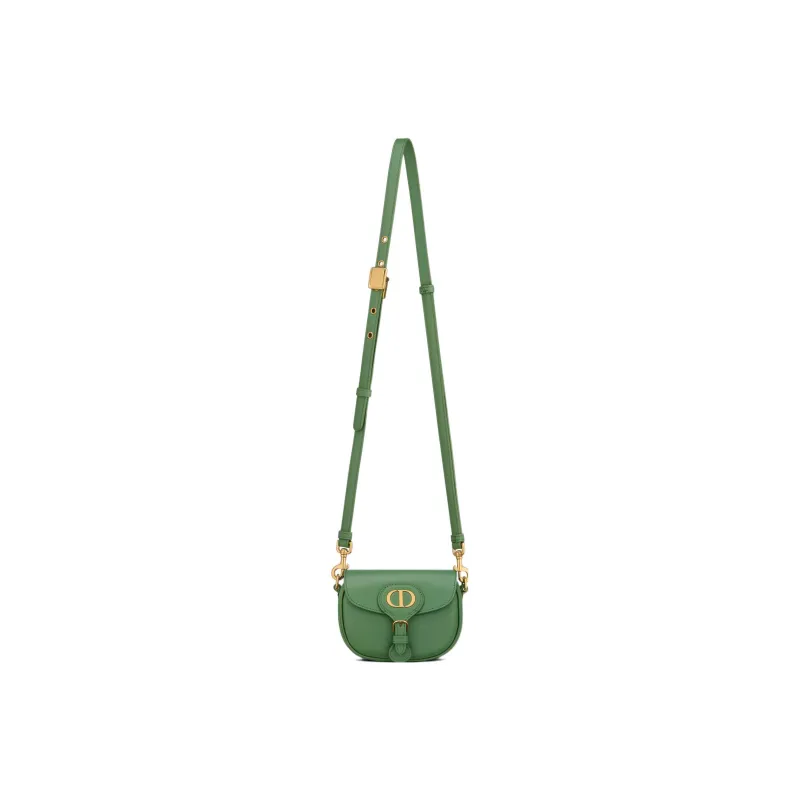 DIOR Bobby Smooth Finish Cow Leather Shoulder Bag Crossbody Bag Extra Mini Women's Jade Green-3
