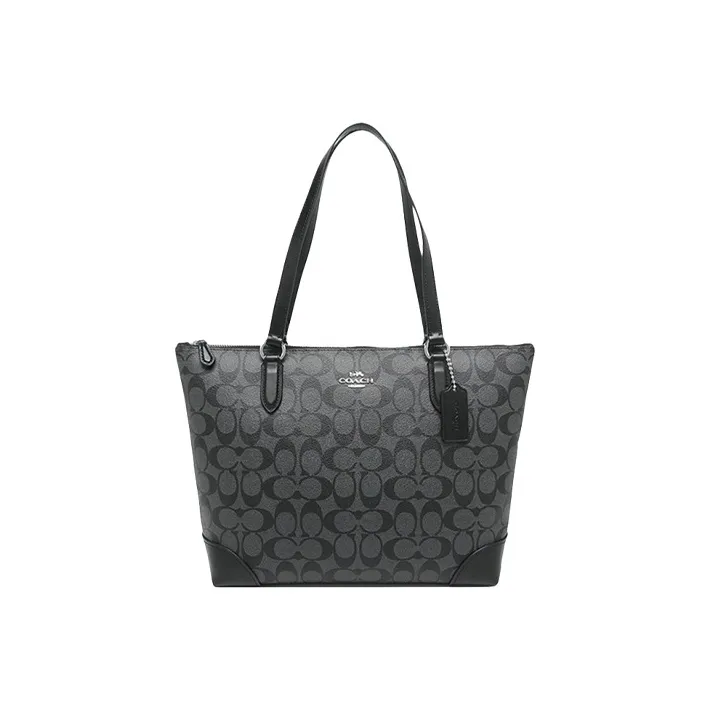 COACH Zip Top Tote Shoulder Bags-0