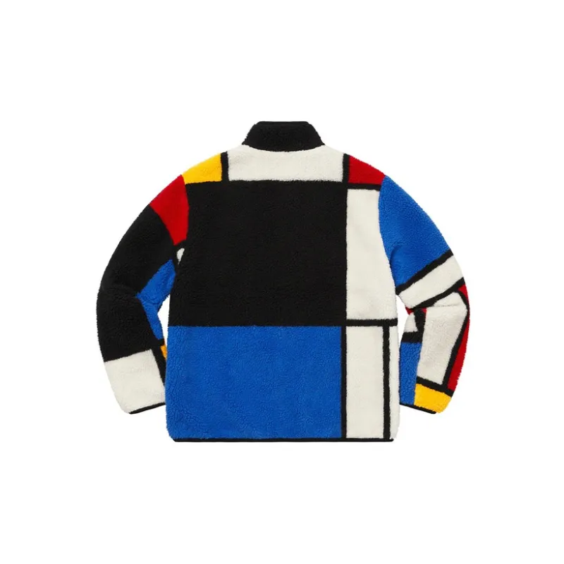 Supreme Reversible Colorblocked Fleece Jacket-1