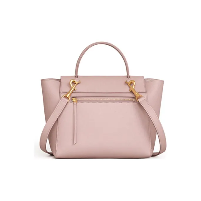CELINE Belt Grained Calfskin Catfish Bag Handbag Shoulder Bag Crossbody Bag Micro Women's Candy Color/Retro Pink-2