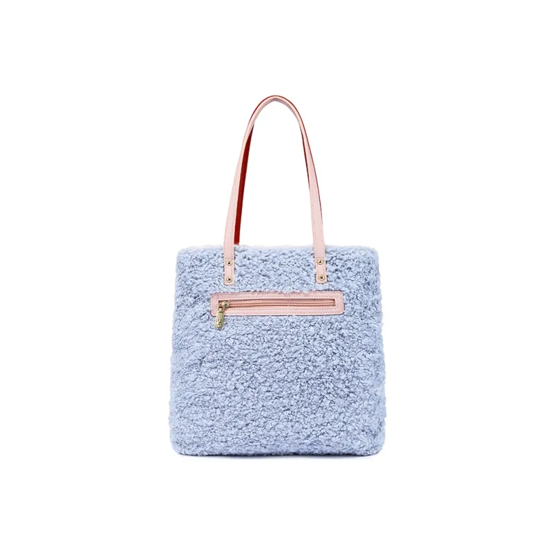 Miffy Lambswool Tote Bag Women's Khaki/Ecru-7