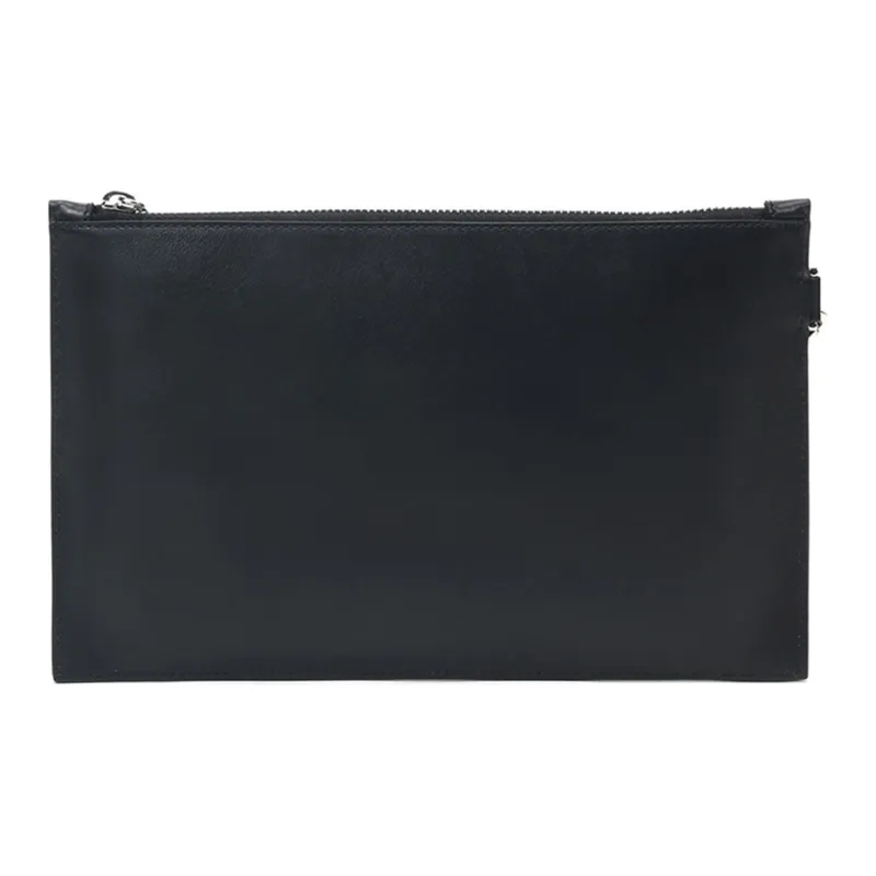 VERSACE Leather Clutch Unisex Black-2