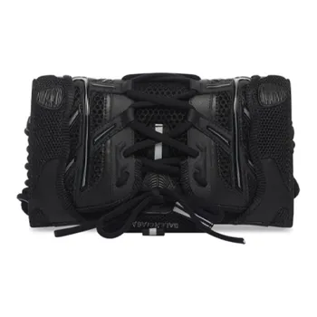 Balenciaga Fabric With Leather Cell Phone Pouch Shoulder Bag Crossbody Bag Regular Women's Black