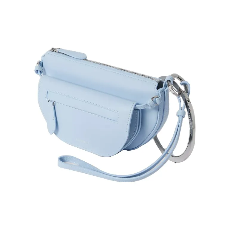 Burberry Calfskin Mia Bag Half Moon Bag Portable Handheld Shoulder Bag Mini Women's Light Blue-1