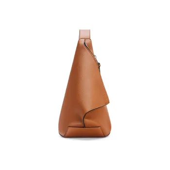 LOEWE Anton Sling Cow Leather Sling Bag Men's Tan
