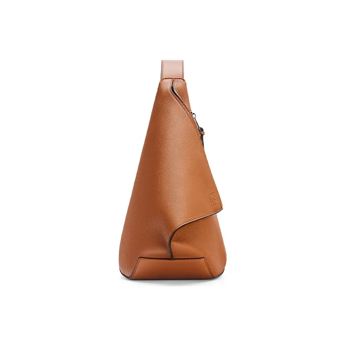 LOEWE Anton Sling Cow Leather Sling Bag Men's Tan-0