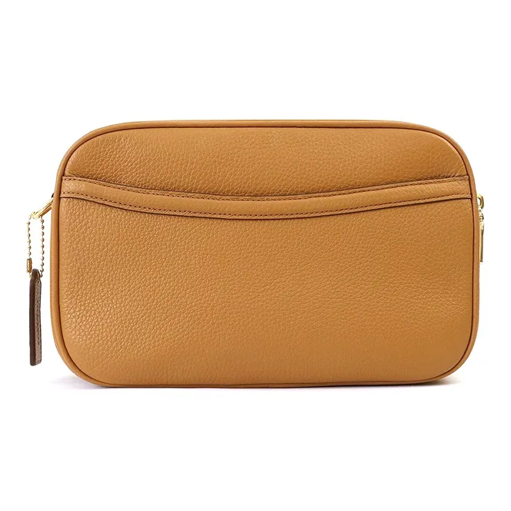 COACH Jes Leather Camera Bag, Shoulder Bag, Crossbody Bag Medium Size Women's Brown-2