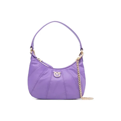 PINKO Polyurethane Half Moon Bag Mahjong Bag Crossbody Handbag Shoulder Bag Mini Women's Purple