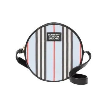 Burberry Leather Small Round Bag Shoulder Bag Crossbody Bag Women's Multicolor