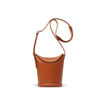 CHARLES&KEITH PU Bucket Bags Crossbody Bag Shoulder Bag Women's Brandy/Milk White/Black