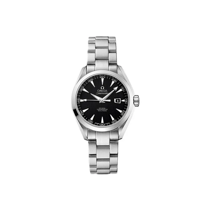 OMEGA AQUA TERRA 150 Meters Automatic Mechanical Movement Women's Watch Watch 34mm Black Dial-0