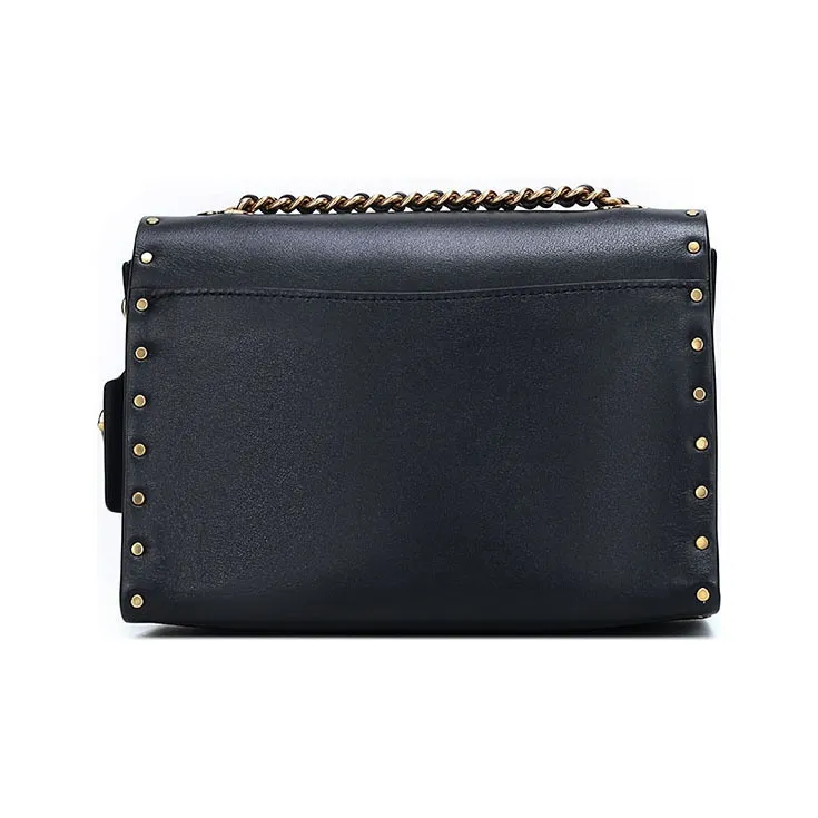 COACH Parker Cow Leather Chain Bag Crossbody Bag Shoulder Bag Women's Black-1