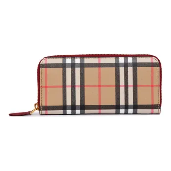 Burberry Leather Wallet, Card Holder Unisex Yellow