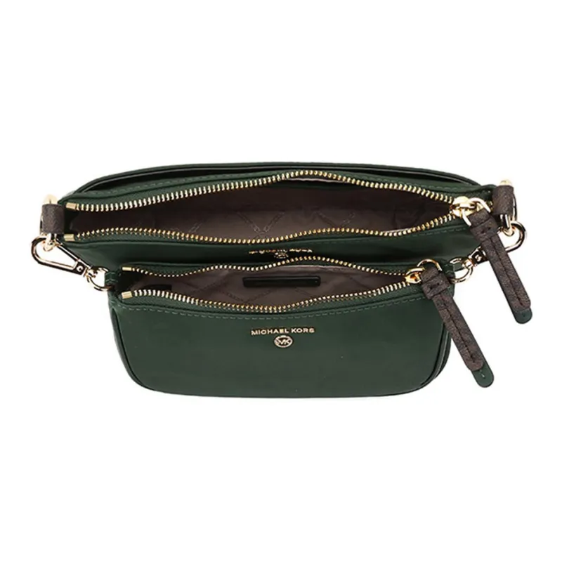 MICHAEL KORS Jet Set Fabric 3 in 1 Crossbody Bag, Shoulder Bag Women's Moss Green-6