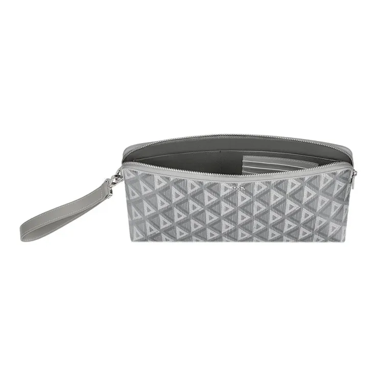 DIOR Canvas With Leather Clutches Handbags Regular Men's Gray-1