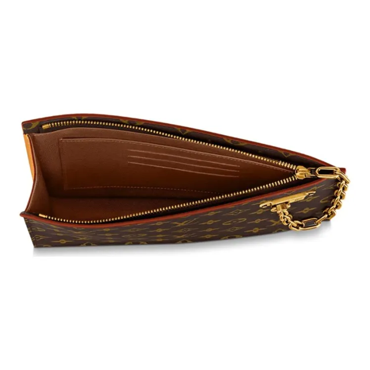 LOUIS VUITTON Chain Clutch Monogram Legacy Brown-3